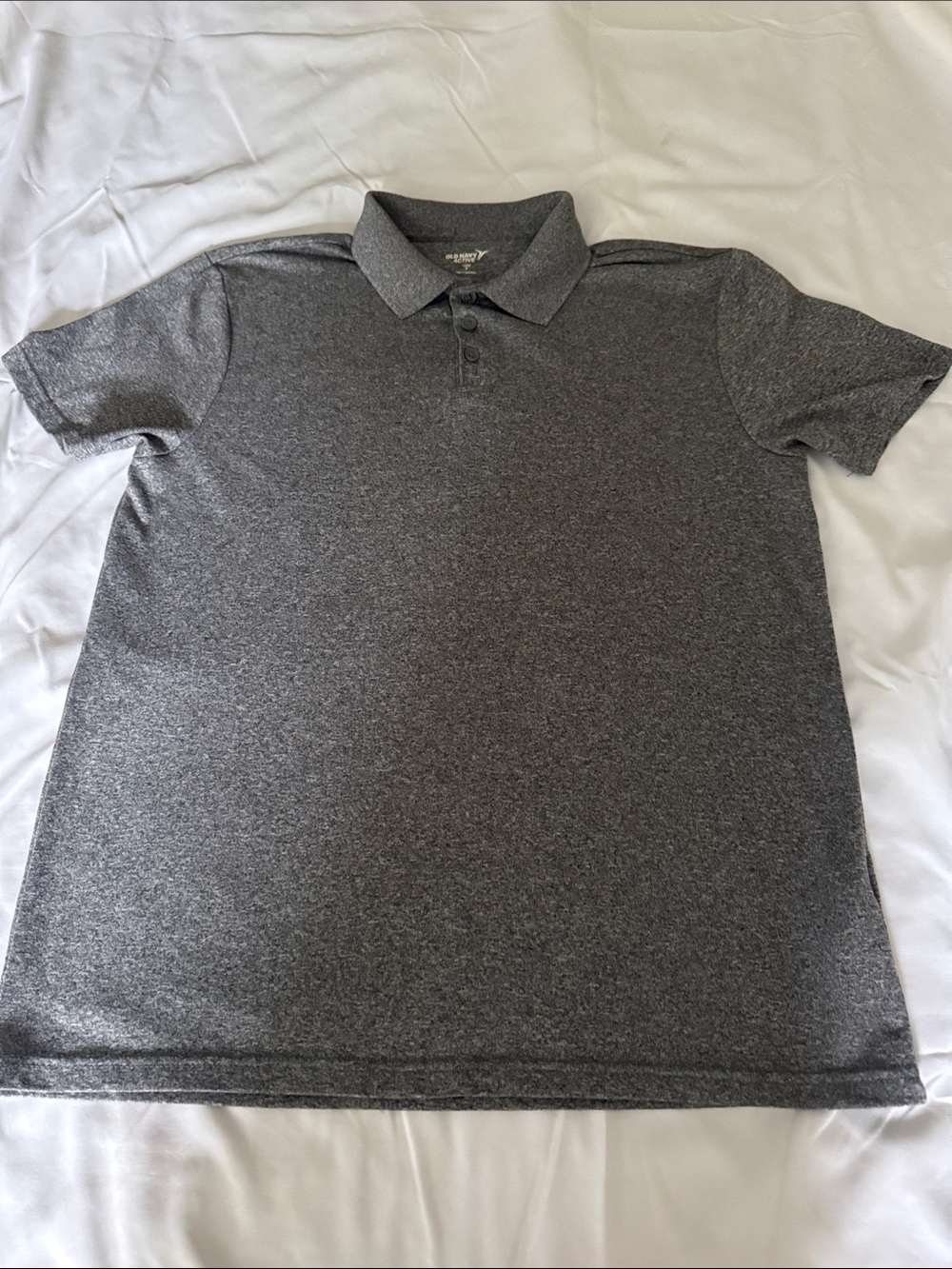 Old Navy Charcoal Heather Polo Shirt